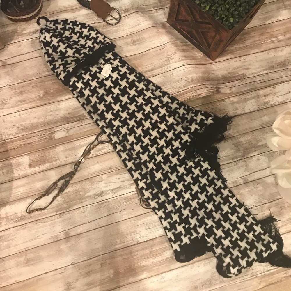 Scarf and hat set. Cotton